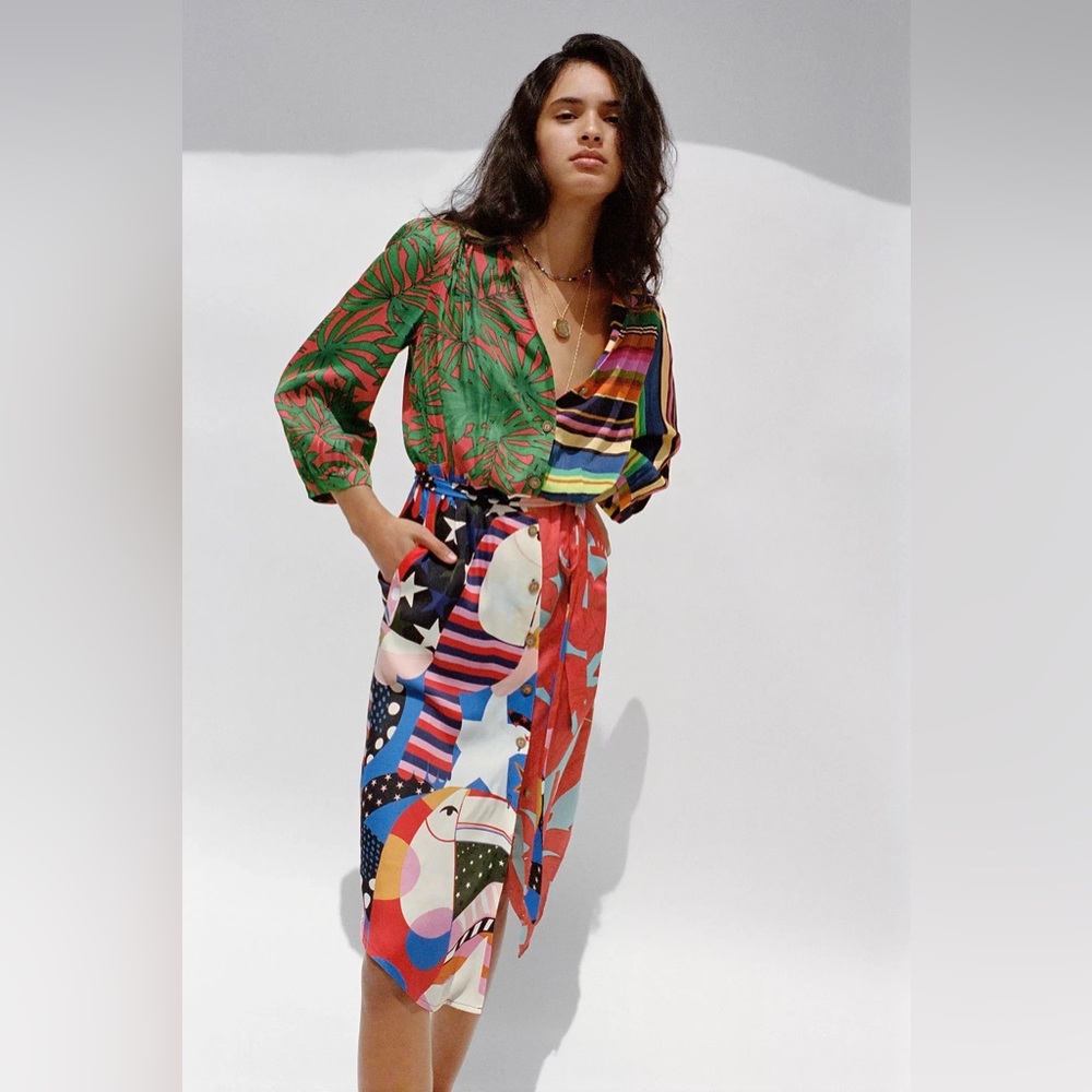 FARM ANTHROPOLOGIE Midi Shirt Dress